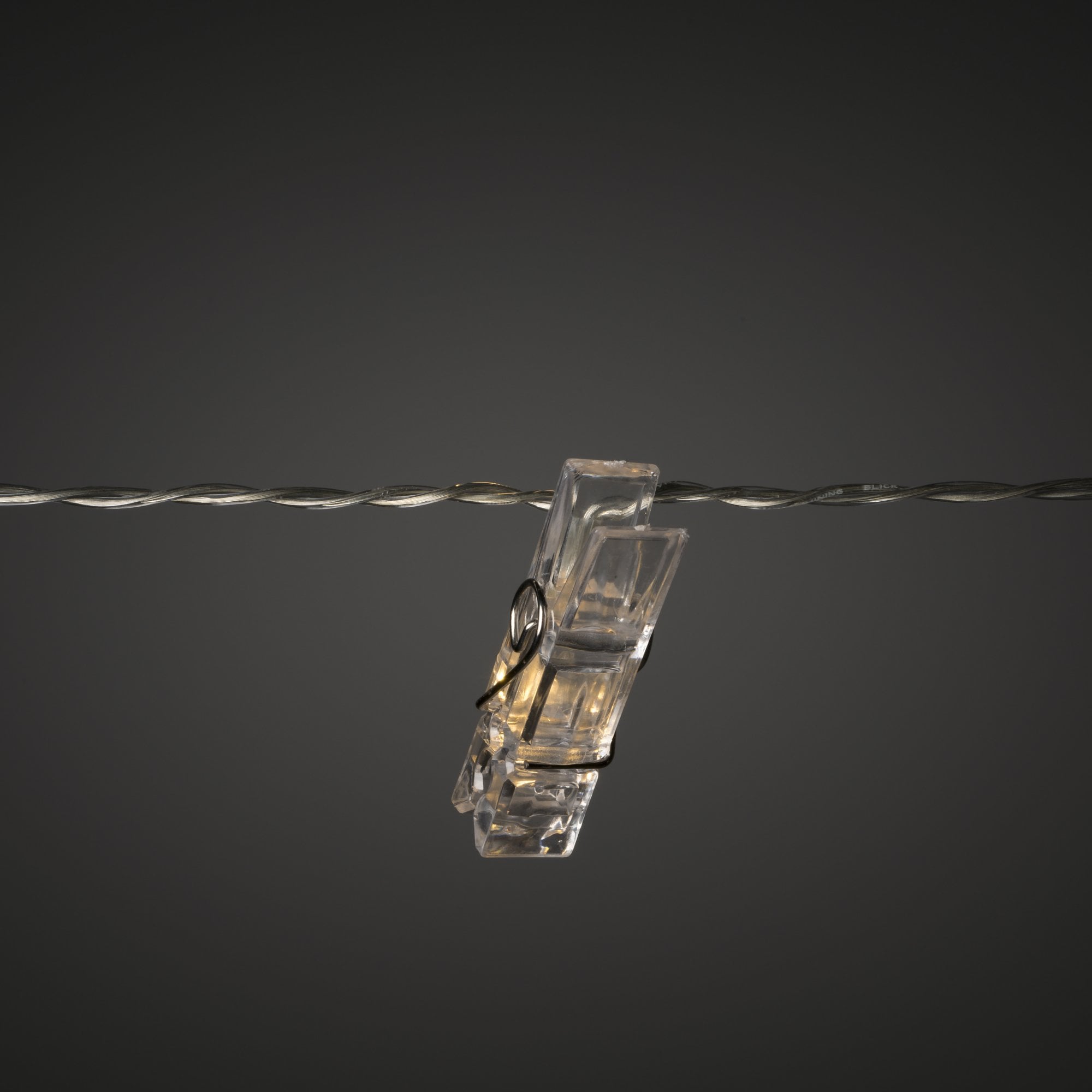 Konstsmide Festoon 2.75m Decorative Light Set - 12 LEDs - Clear Pegs