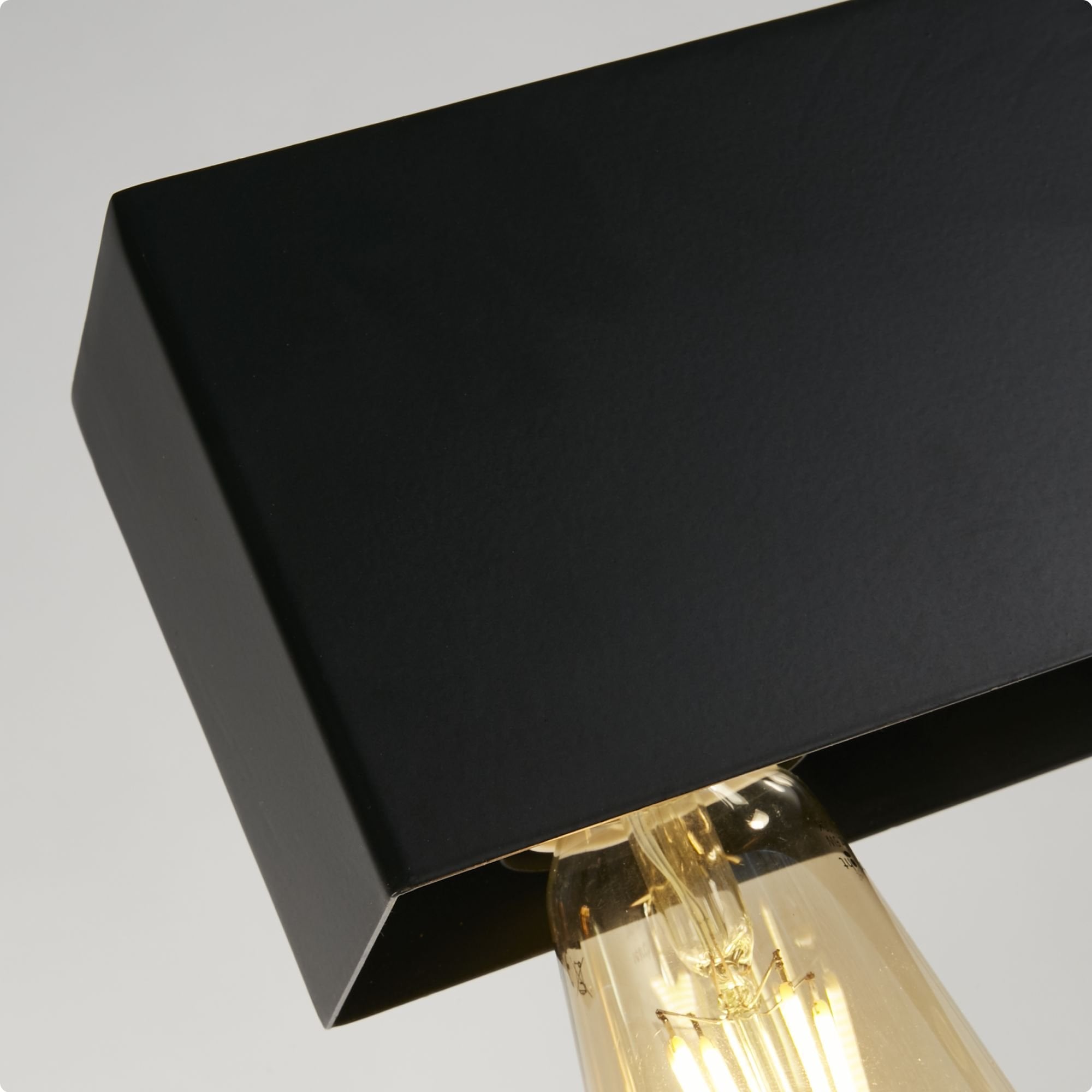 Searchlight Peet 5 Light Diner Bar Pendant - Matt Black