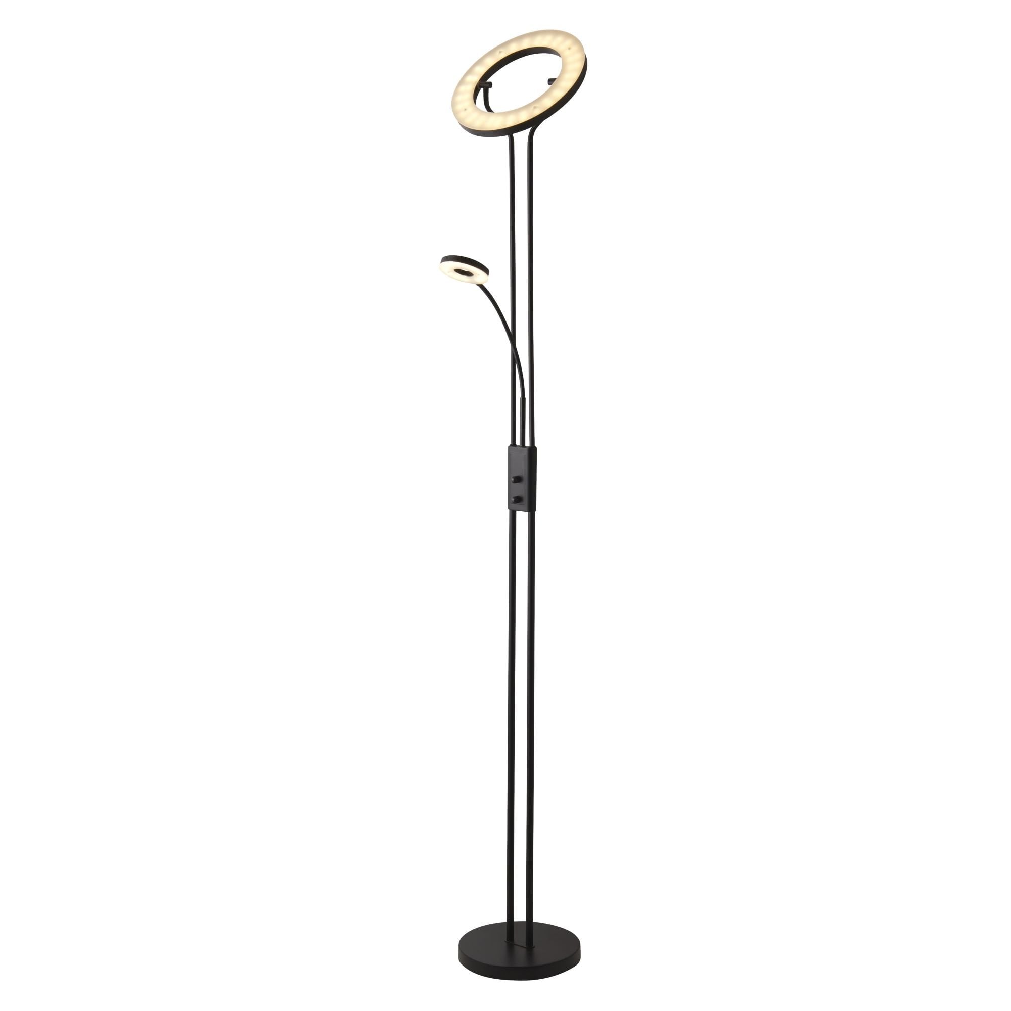 Searchlight Merlin Mother & Child Floor Lamp - Matt Black
