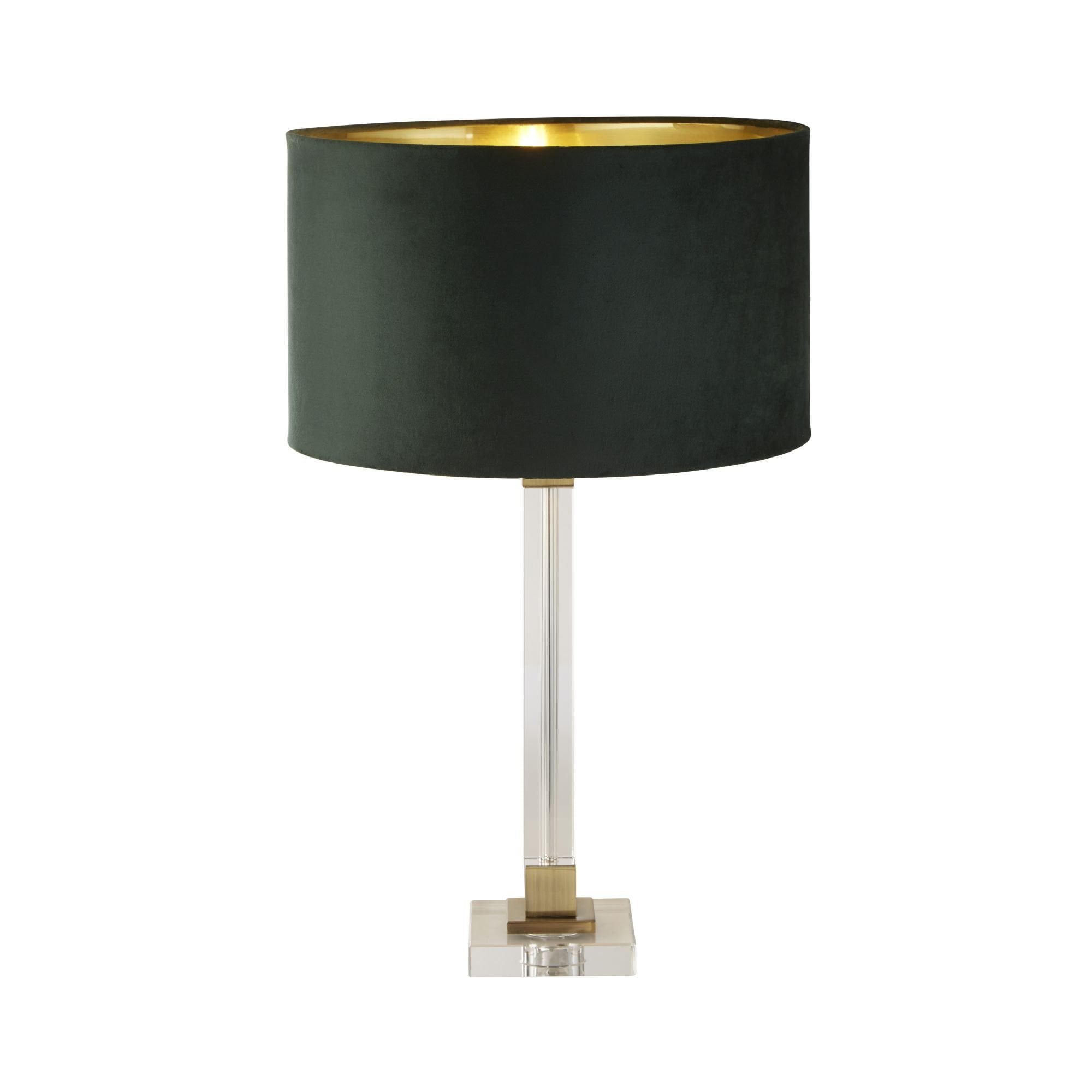 Searchlight Sarah Table Lamp Base - Brass & Crystal - Base Only
