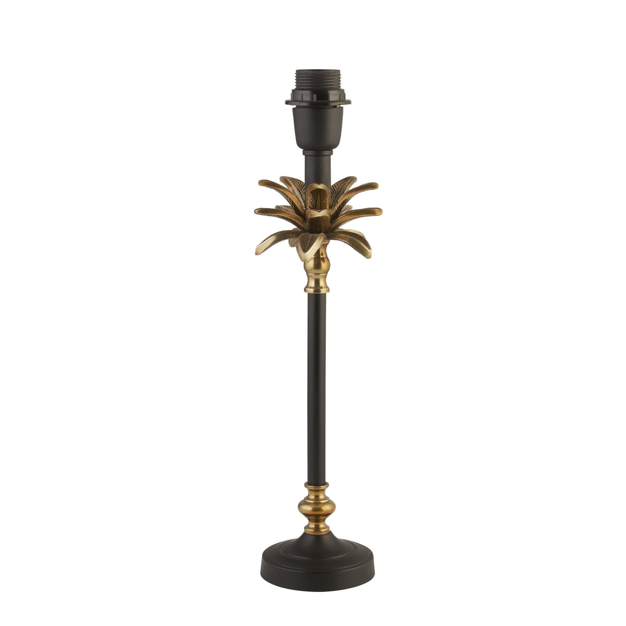 Searchlight Paisley Table Lamp Base - Satin Brass & Black - Base Only