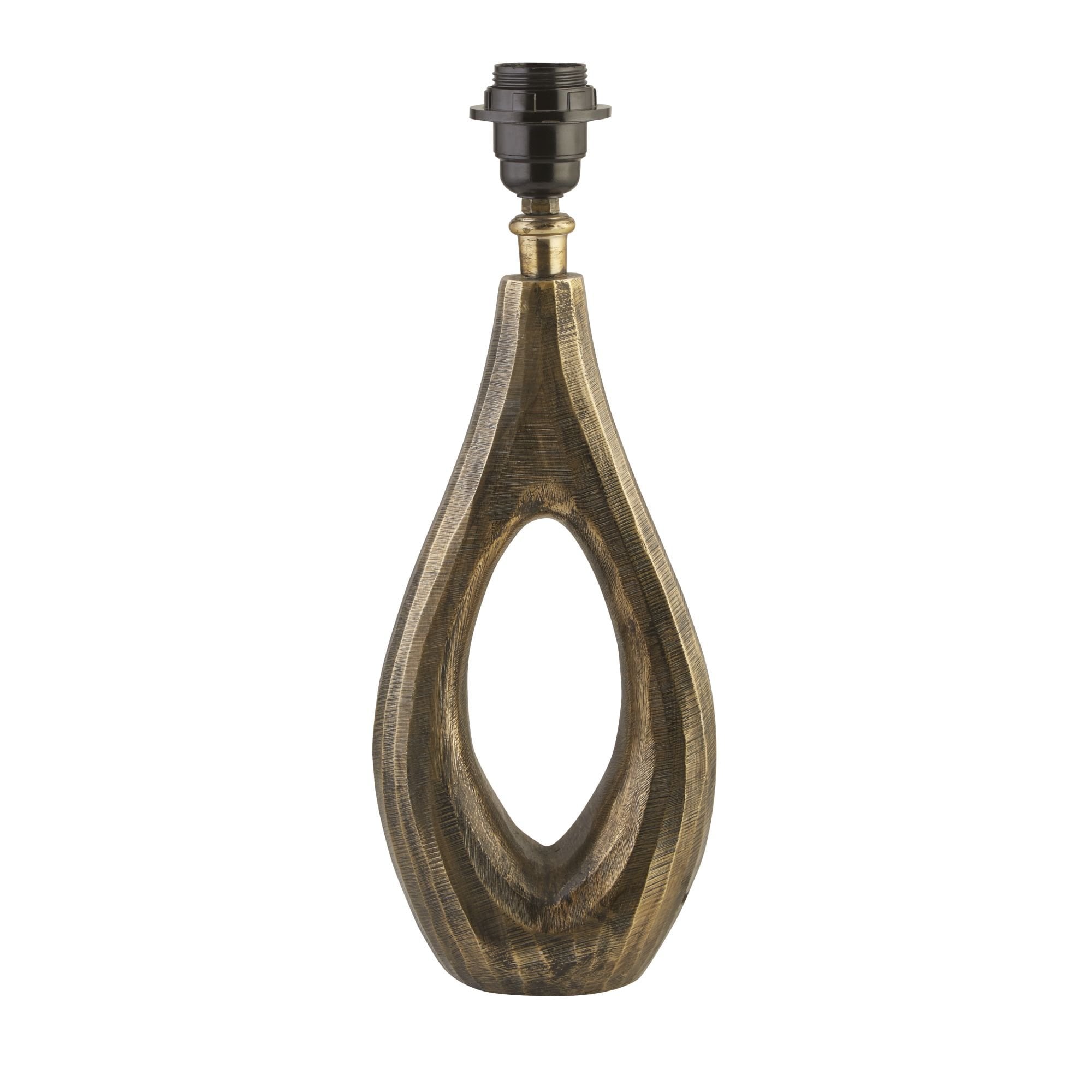 Searchlight Brock Table Lamp Base - Antique Brass - Base Only