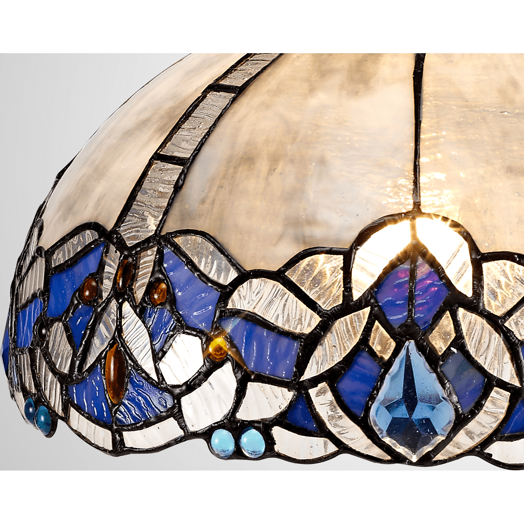 Fabula Newmans 30cm Tiffany Shade - Blue - Shade Only