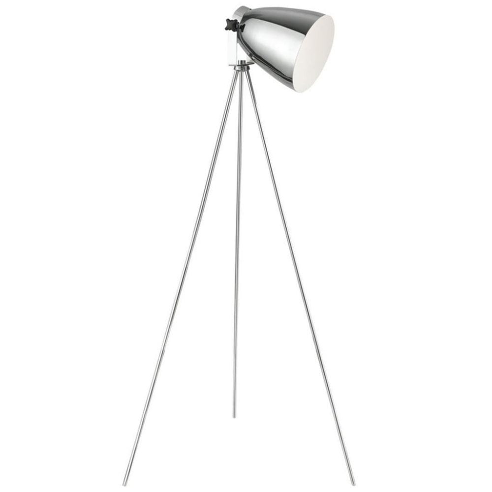 Searchlight Stevens Floor Lamp - Chrome