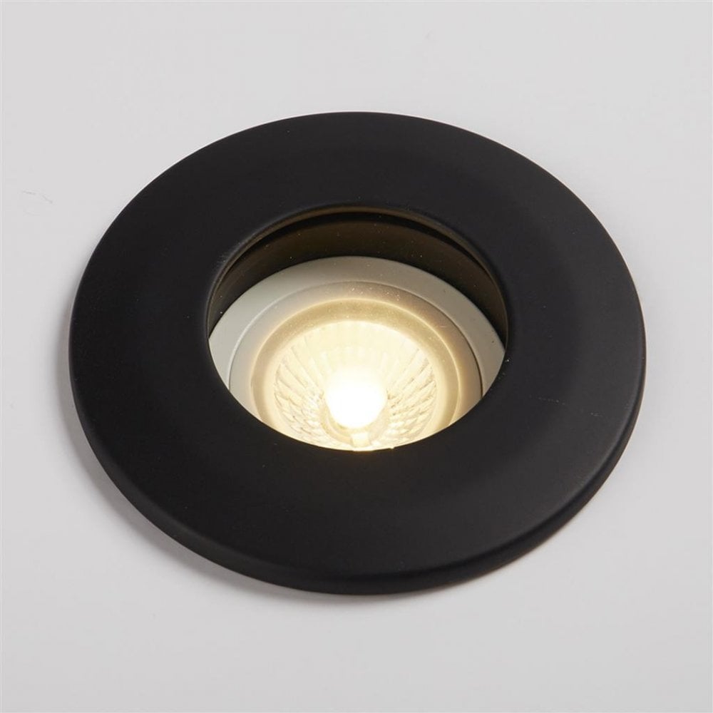 Searchlight Burford Bathroom Black Downlight - IP65 - Fire Rated