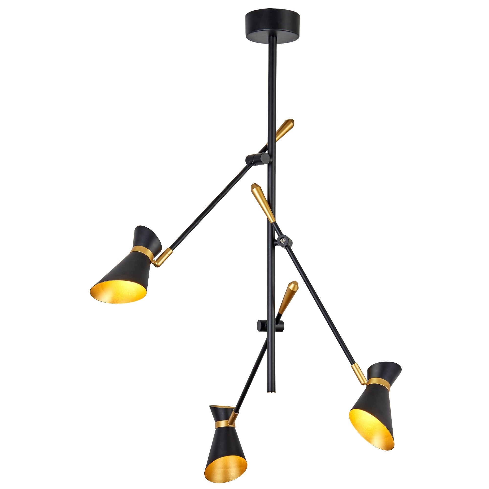 Searchlight Dansie Spotlight 3 Light LED Ceiling Light - Matt Black