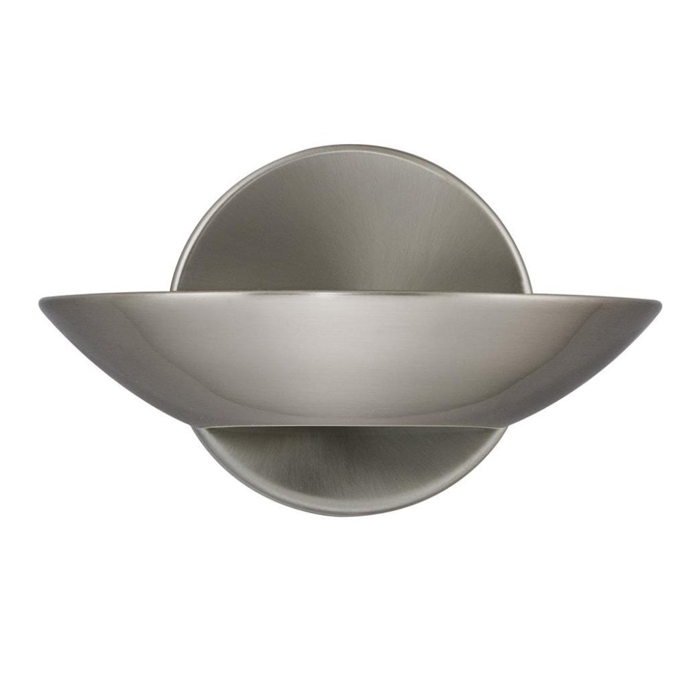 Searchlight Salop Uplight Wall Light - Satin Silver