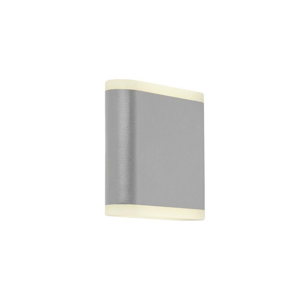 Searchlight Stanley Outdoor Wall Light - Grey & White Polycarbonate