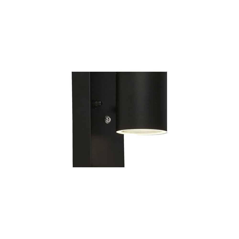Searchlight Raymond Outdoor Wall Light - Black Metal
