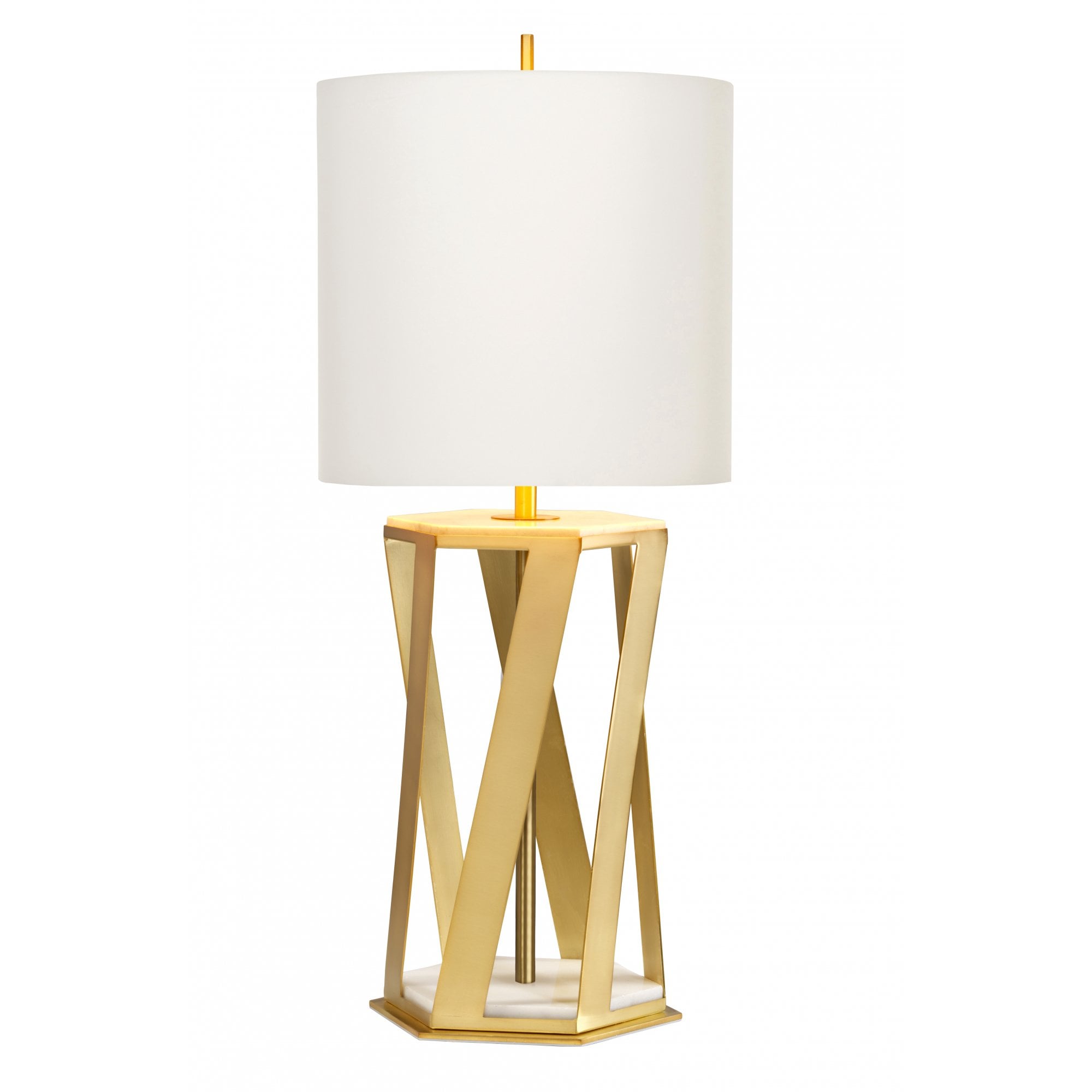 Elstead Apollo 1 Light Table Lamp - Brushed Brass