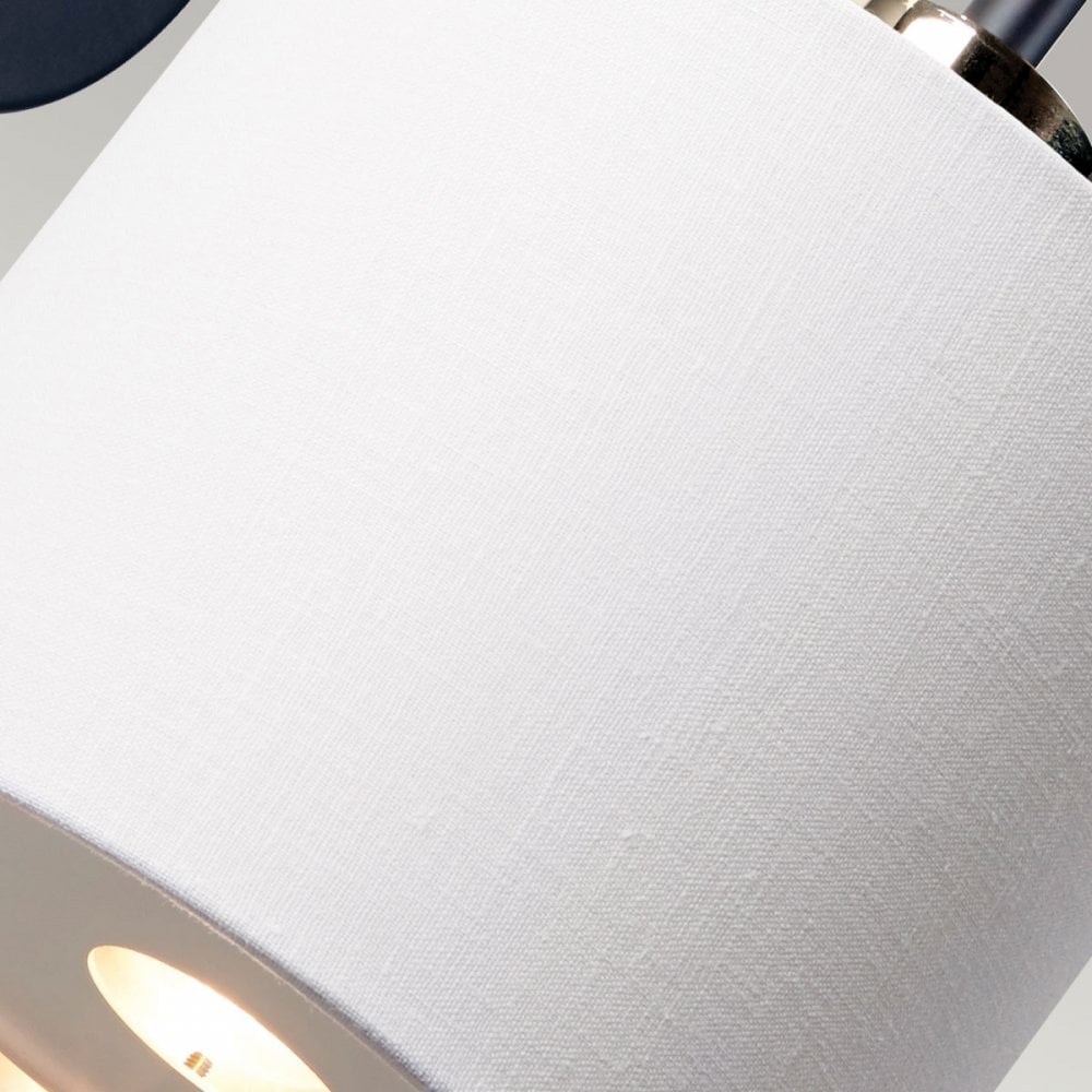 Elstead Balance 1 Light Wall Light - Black & Polished Nickel