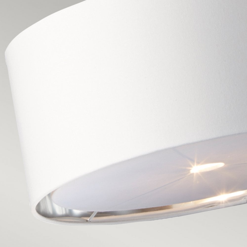 Elstead Balance 1 Light Pendant - Black & Polished Nickel