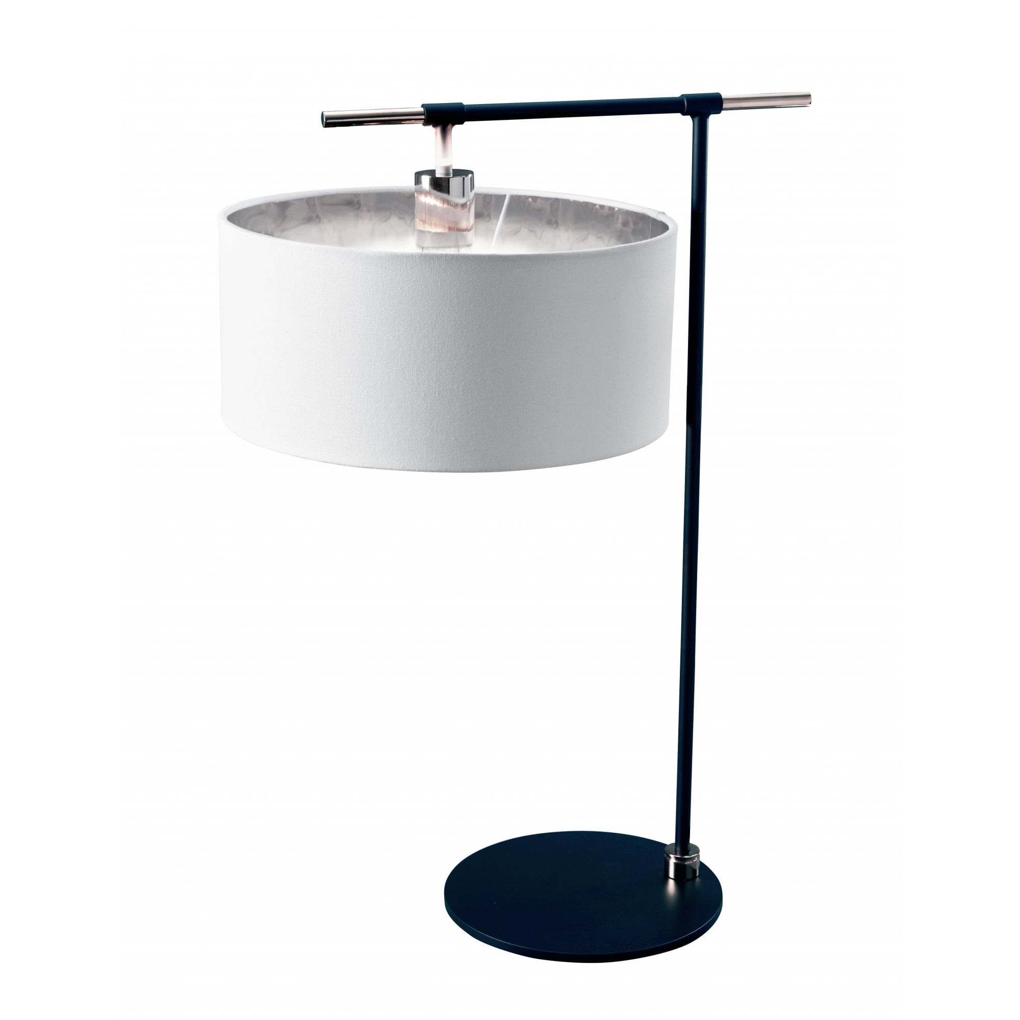 Elstead Balance 1 Light Table Lamp - Black & Polished Nickel