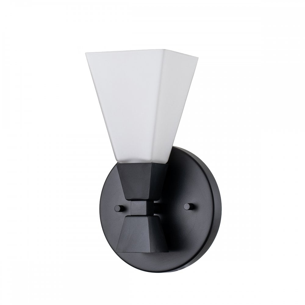 Elstead Bowtie 1 Light Wall Light - Matte Black