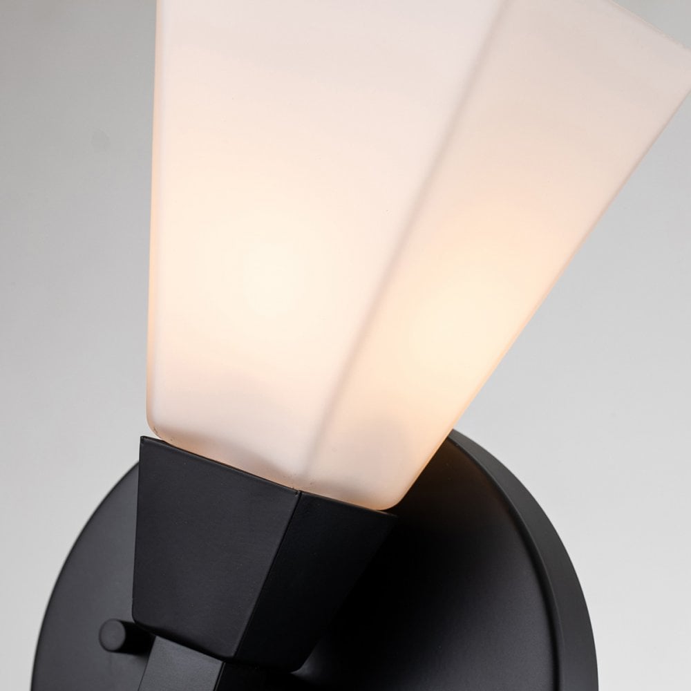 Elstead Bowtie 1 Light Wall Light - Matte Black