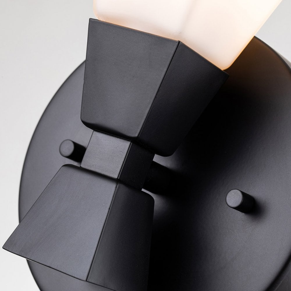 Elstead Bowtie 1 Light Wall Light - Matte Black