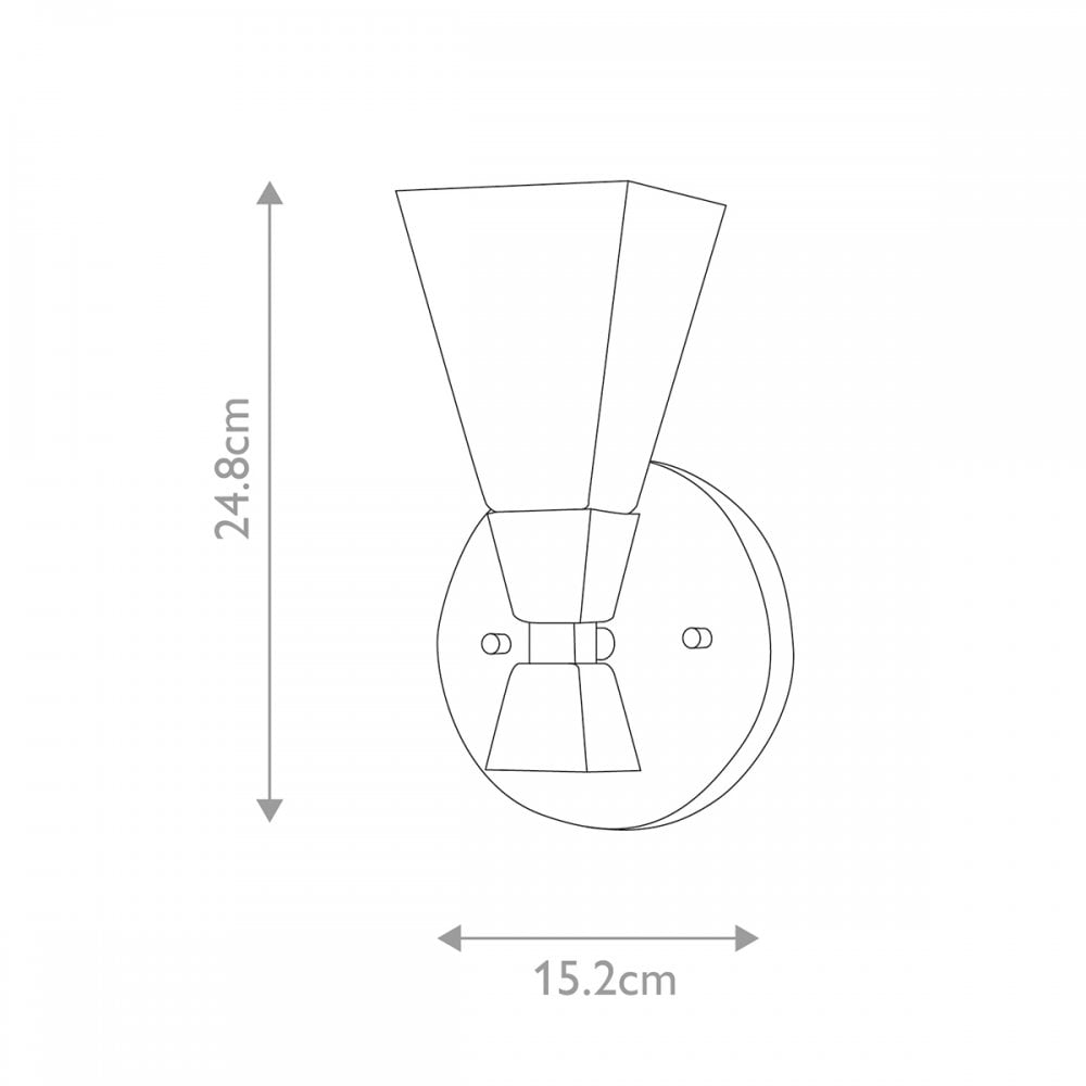 Elstead Bowtie 1 Light Wall Light - Matte Black
