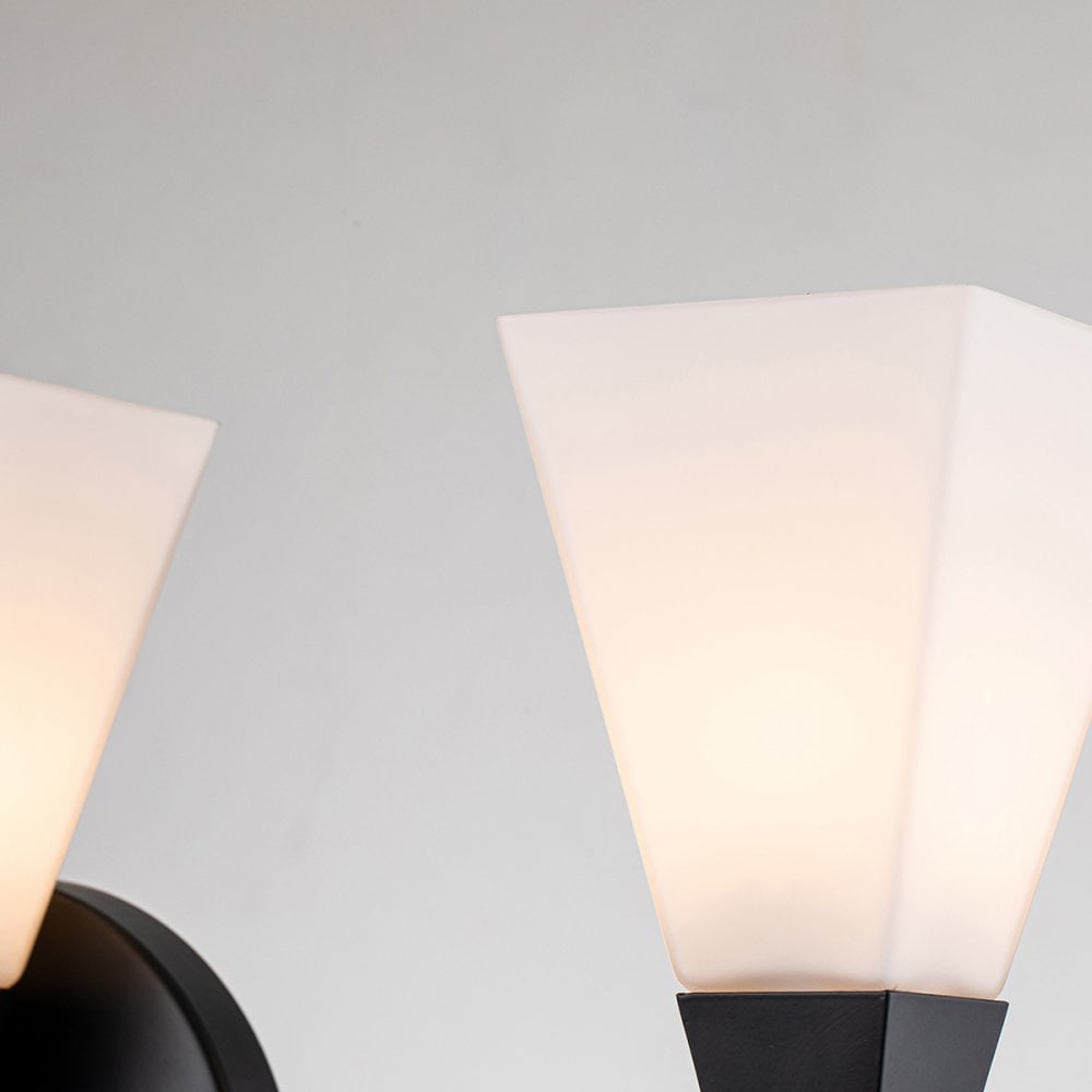 Elstead Bowtie 3 Light Wall Light - Matte Black