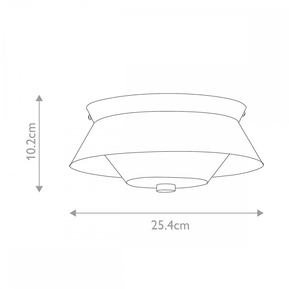 Elstead Bowtie 2 Light Flush Mount - Matte Black