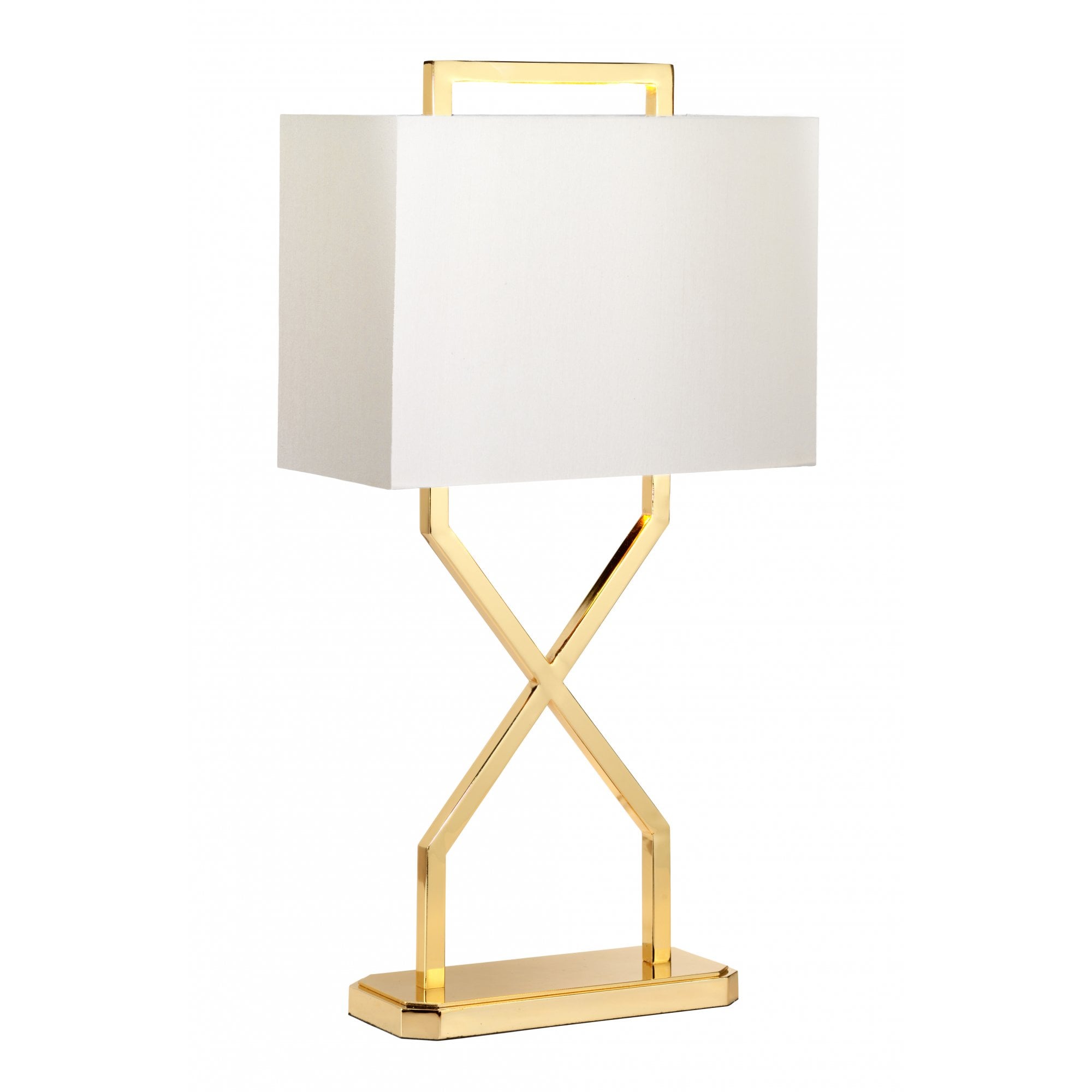 Elstead Cross Table Lamp - Polished Gold
