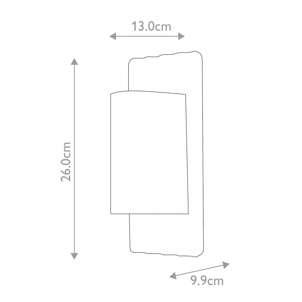 Elstead Dali 1 Light Wall Lantern - Grey