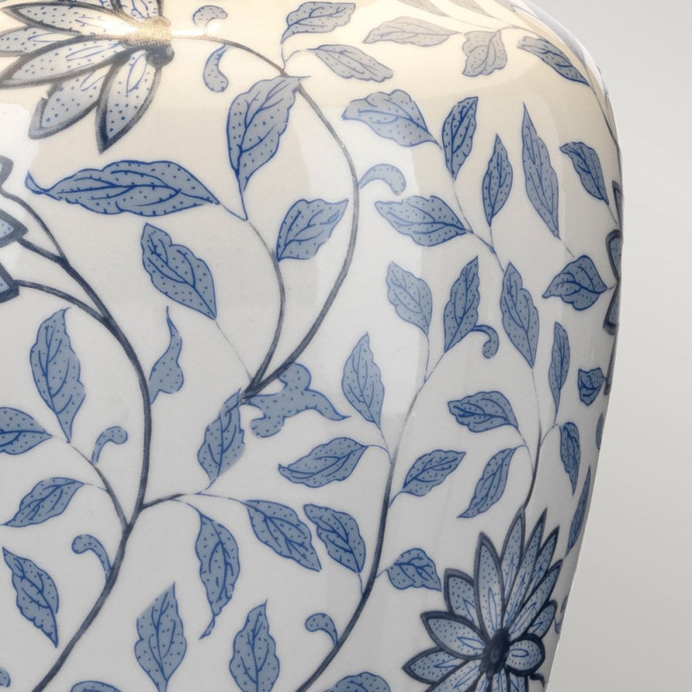 Elstead Ying 1 Light Table Lamp - Blue & White