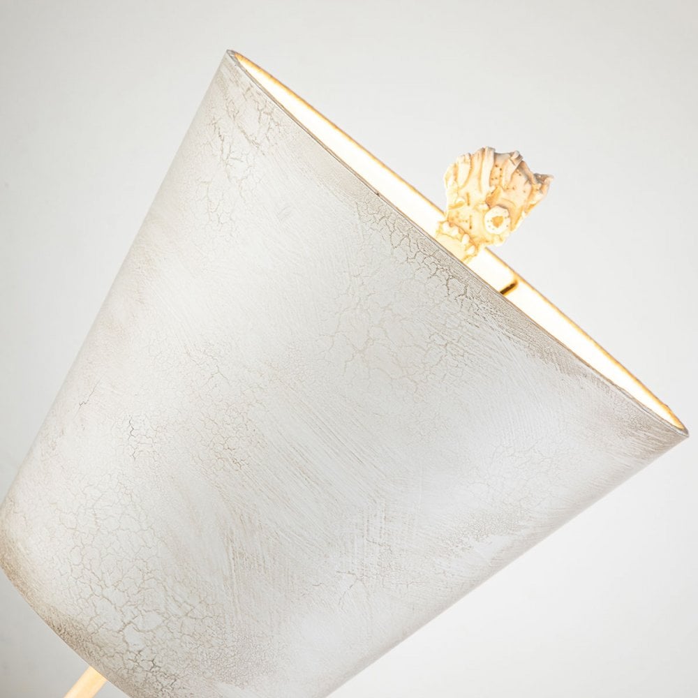 Flambeau Petra 1 Light Table Lamp - Bone White