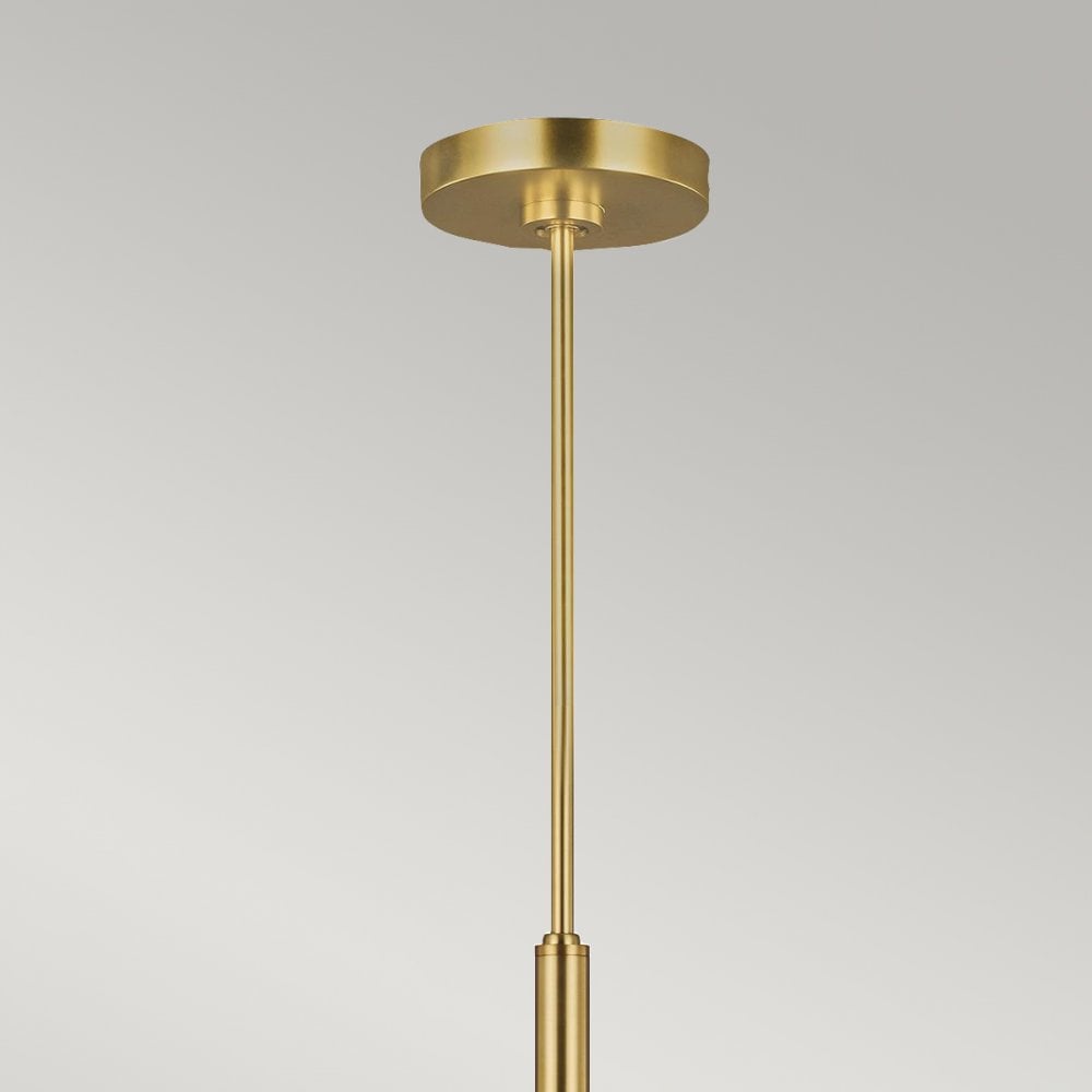 Feiss Brianna 6 Light Chandelier - Burnished Brass