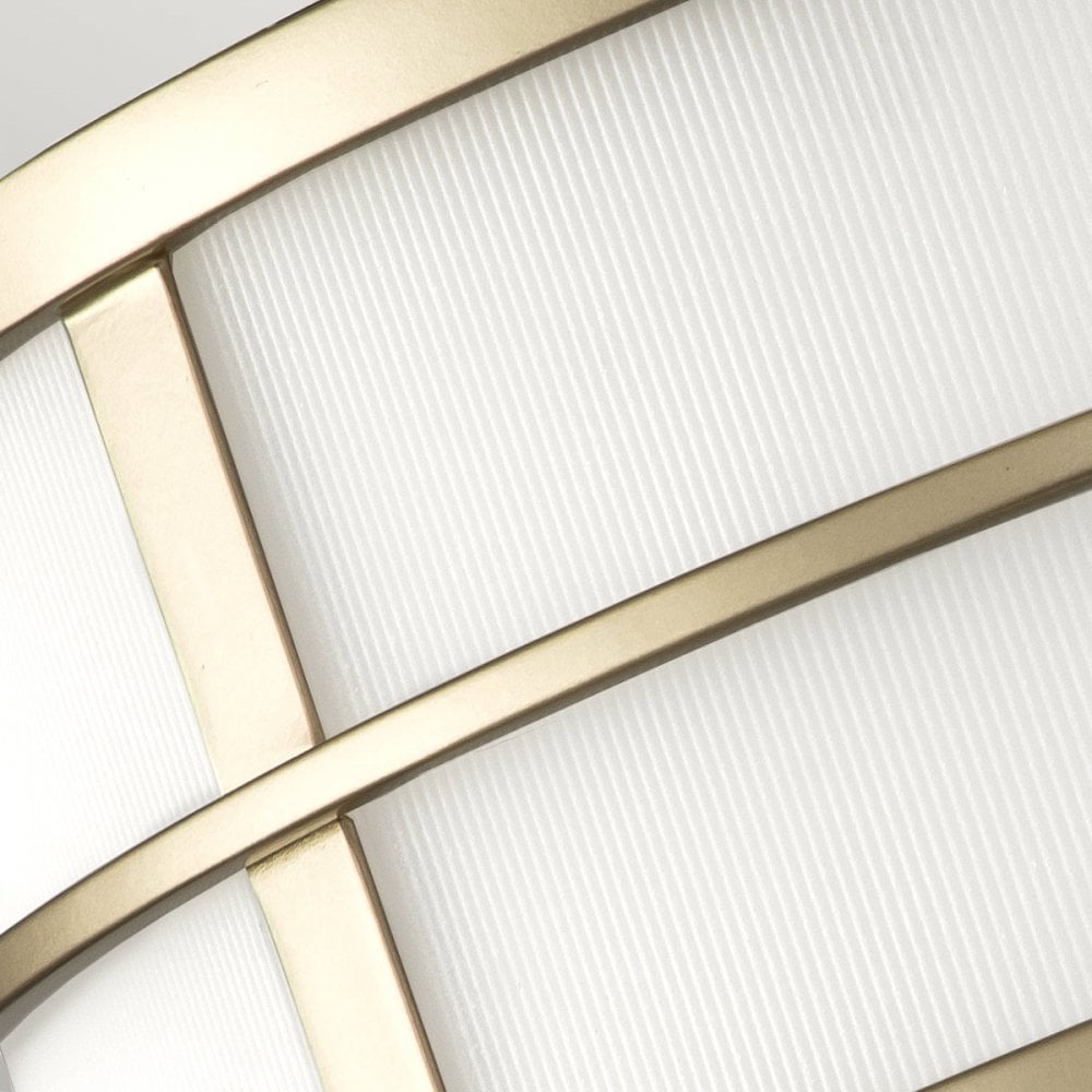 Feiss Fusion 3 Light Flush Mount - Painted Natural Brass