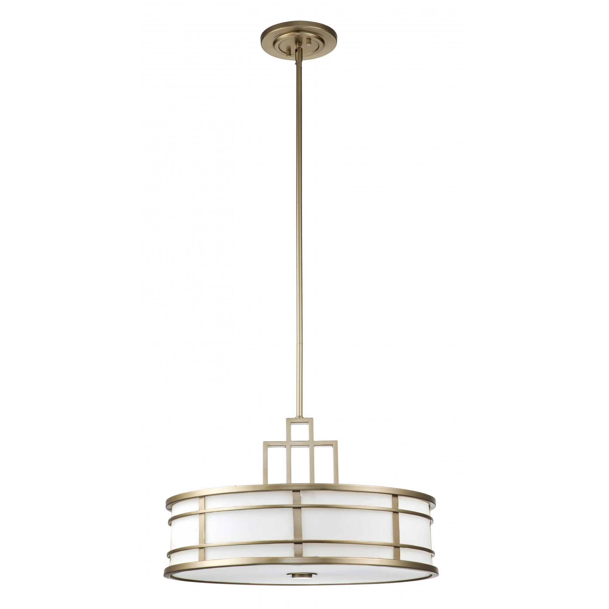 Feiss Fusion 3 Light Large Pendant - Painted Natural Brass