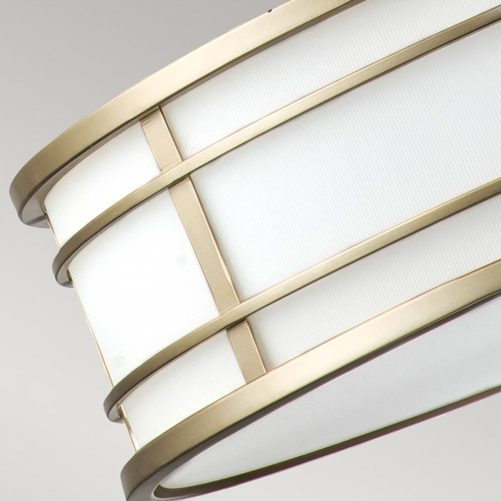 Feiss Fusion 3 Light Large Pendant - Painted Natural Brass