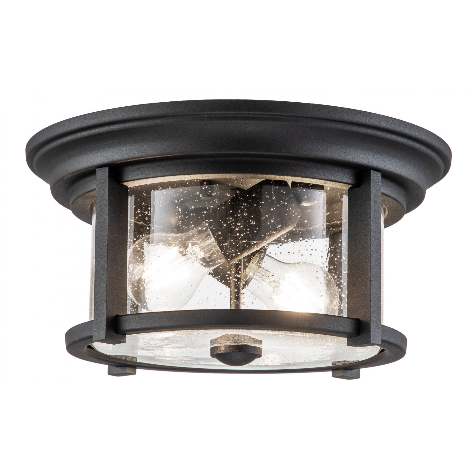Feiss Merrill 2 Light Flush Mount - Black