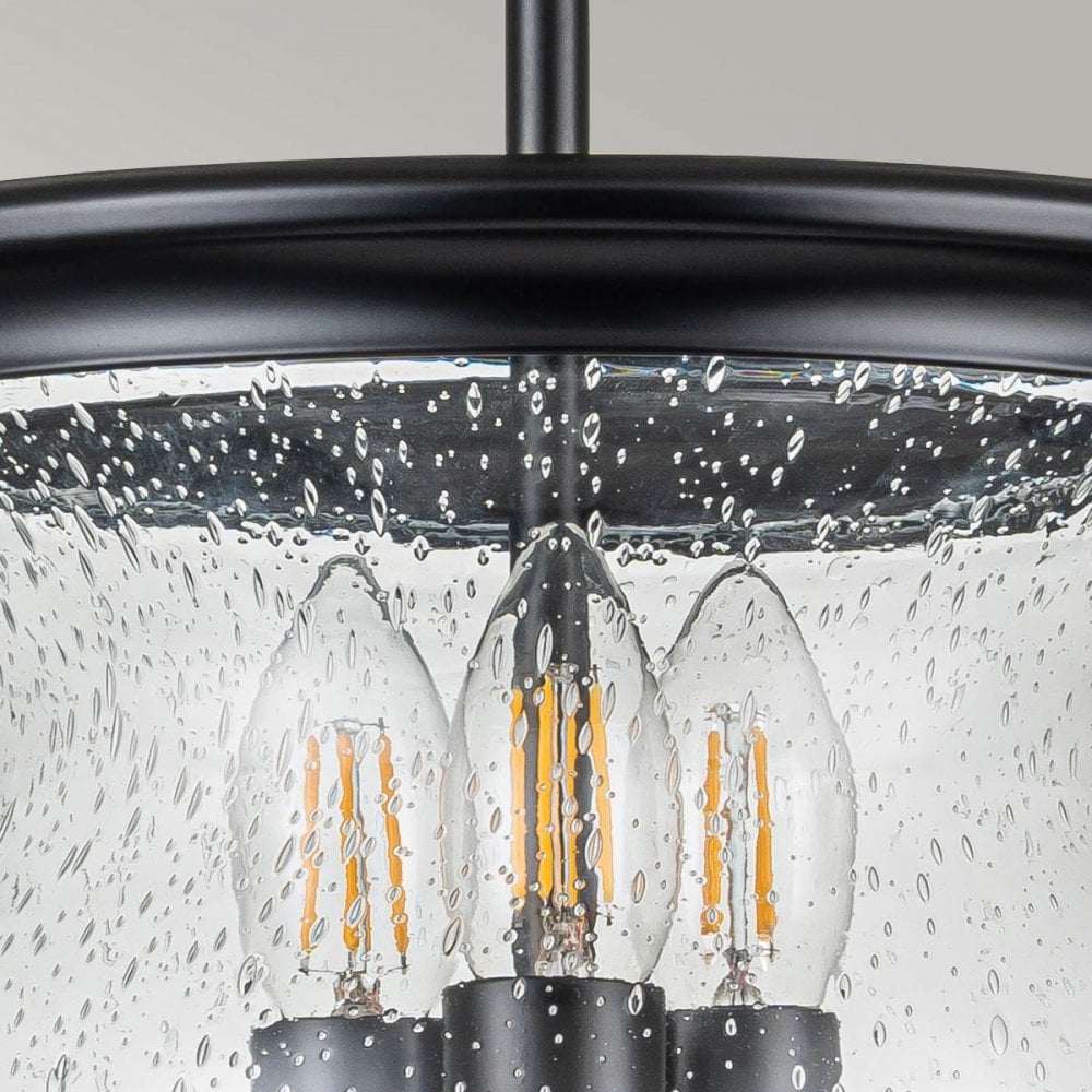 Feiss Pickering Lane 3 Light Semi-Flush - Black