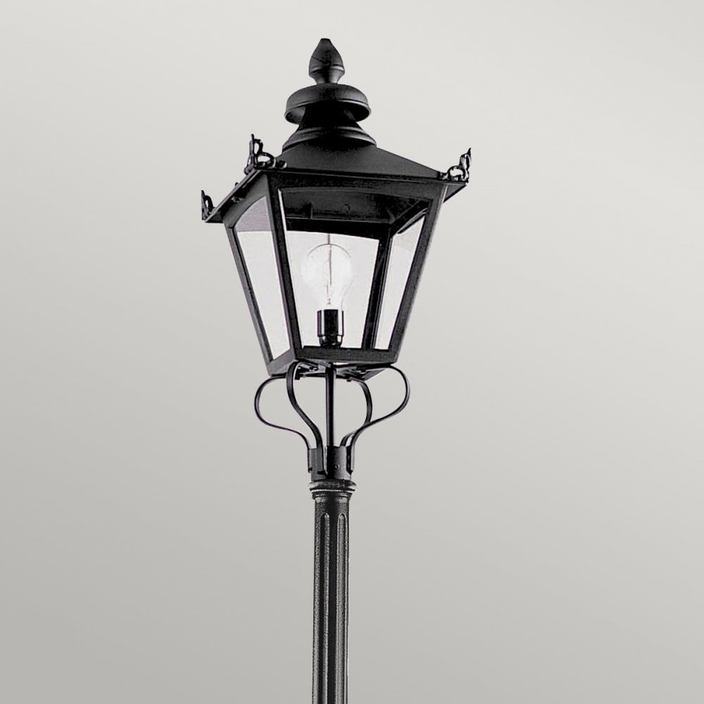 Elstead Grampian 1 Light Lamp Post - Black