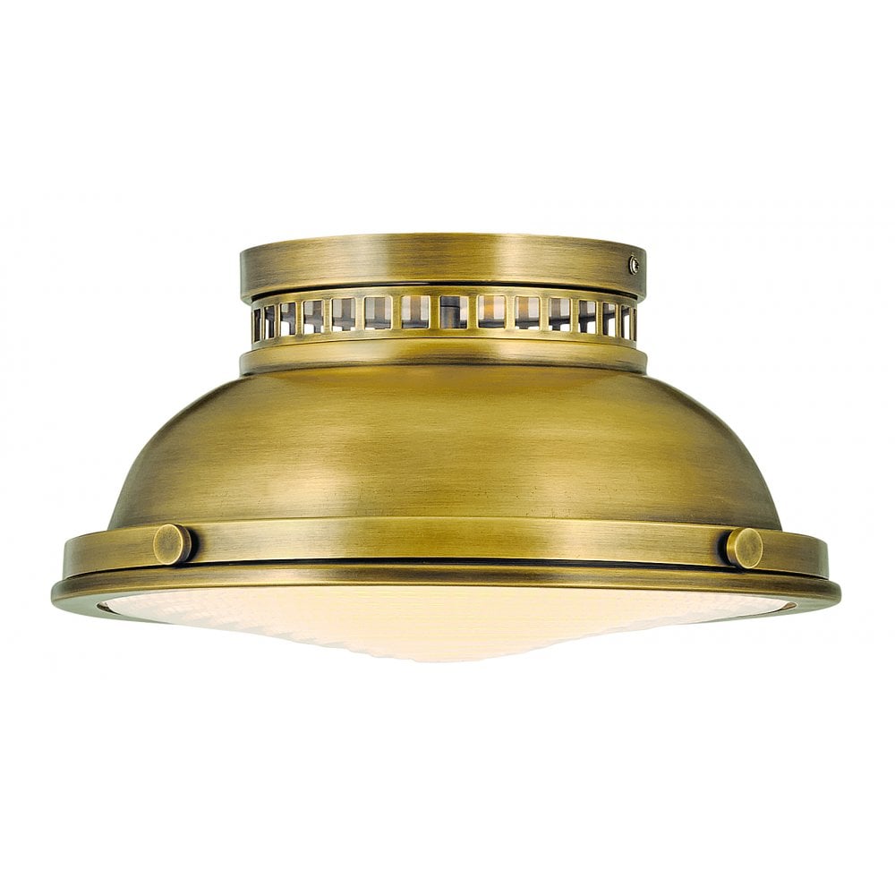 Hinkley Amelia 2 Light Flush Light - Heritage Brass