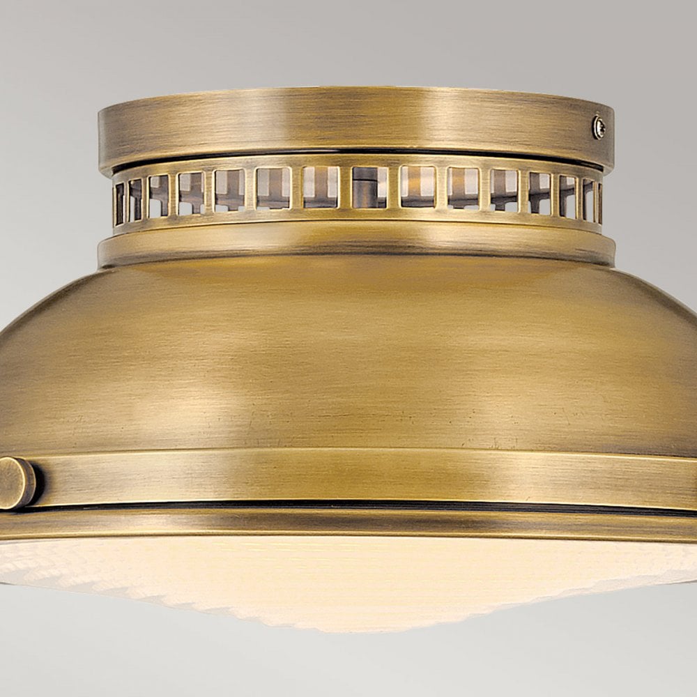 Hinkley Amelia 2 Light Flush Light - Heritage Brass