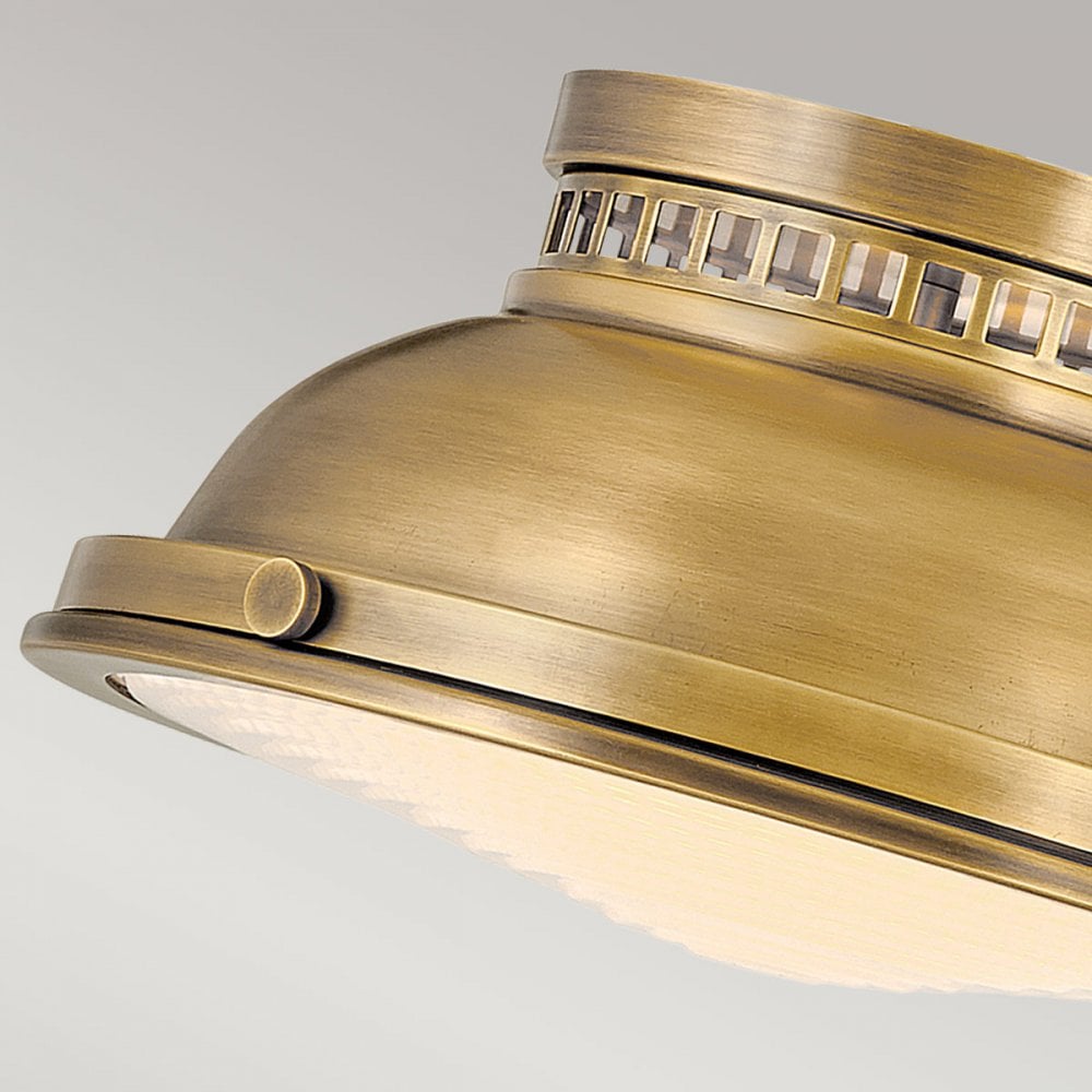 Hinkley Amelia 2 Light Flush Light - Heritage Brass