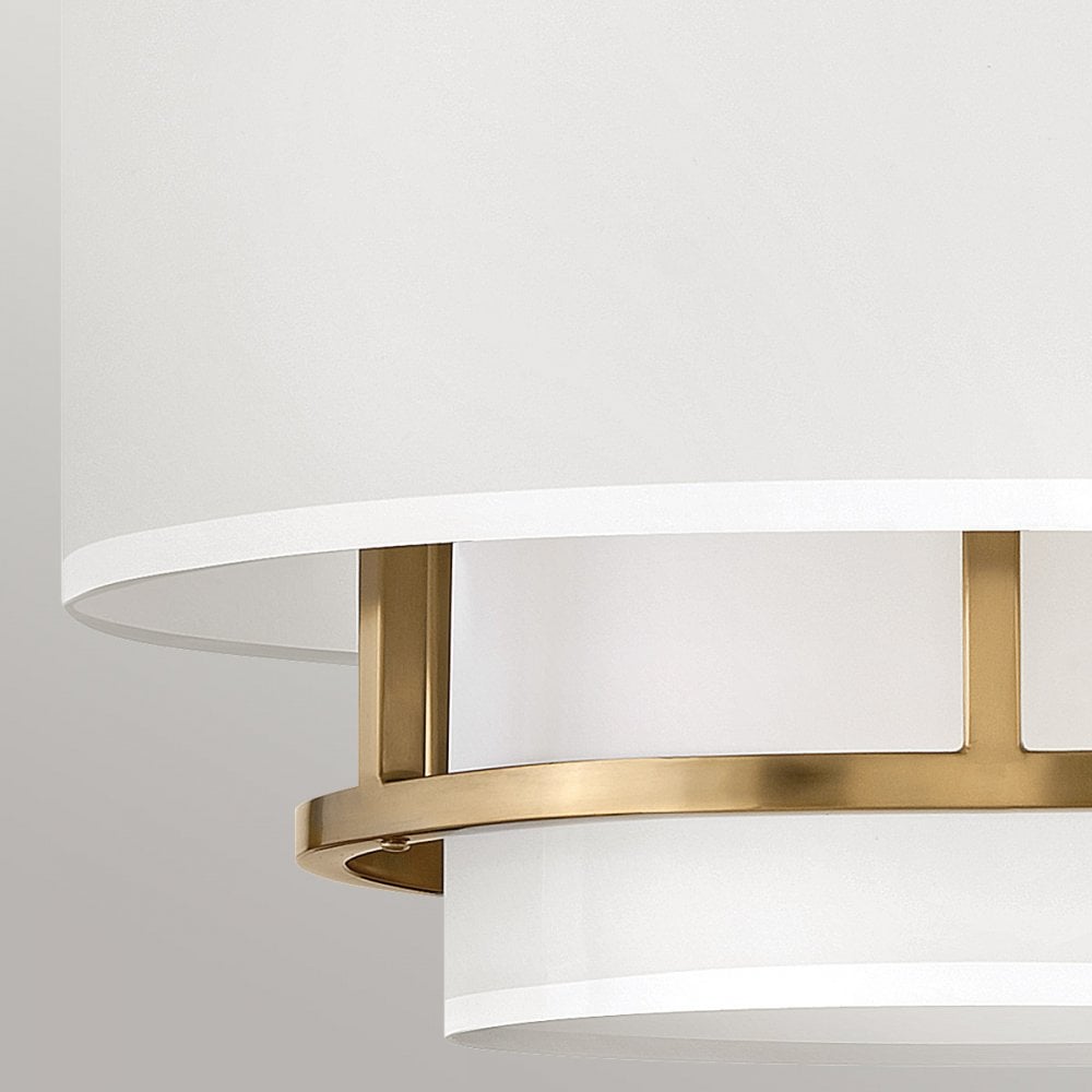 Hinkley Graham 3 Light Duo Mount - Lacquered Brass