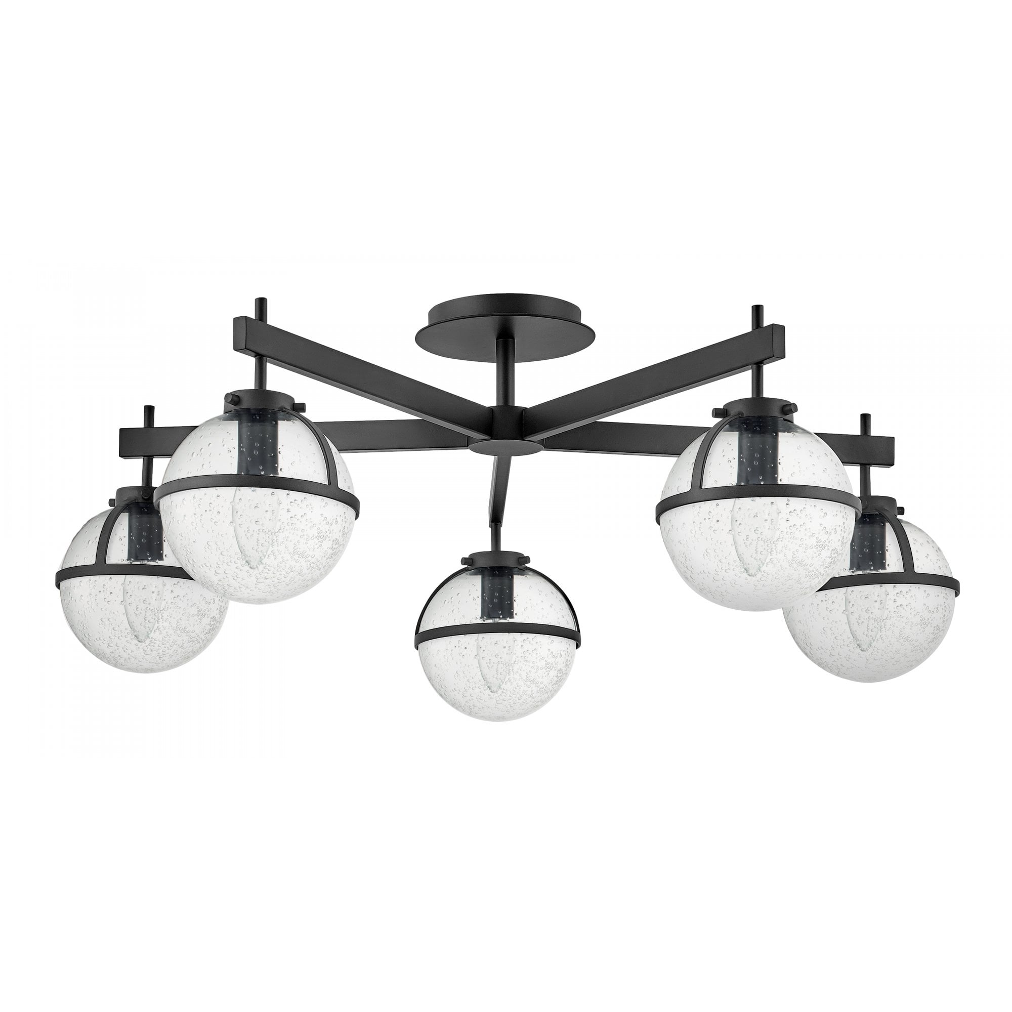 Hinkley Hollis 5 Light Chandelier - Clear - Black