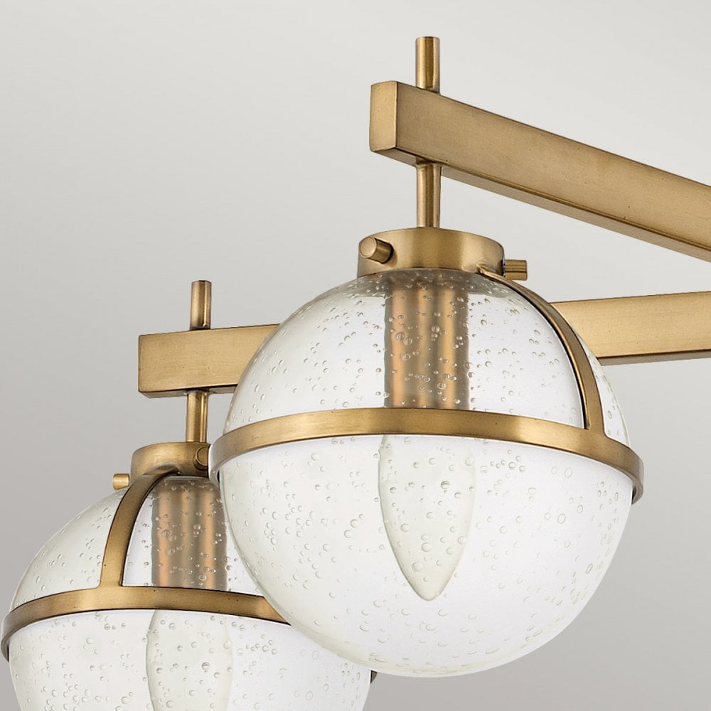 Hinkley Hollis 5 Light Chandelier - Clear - Heitage Brass