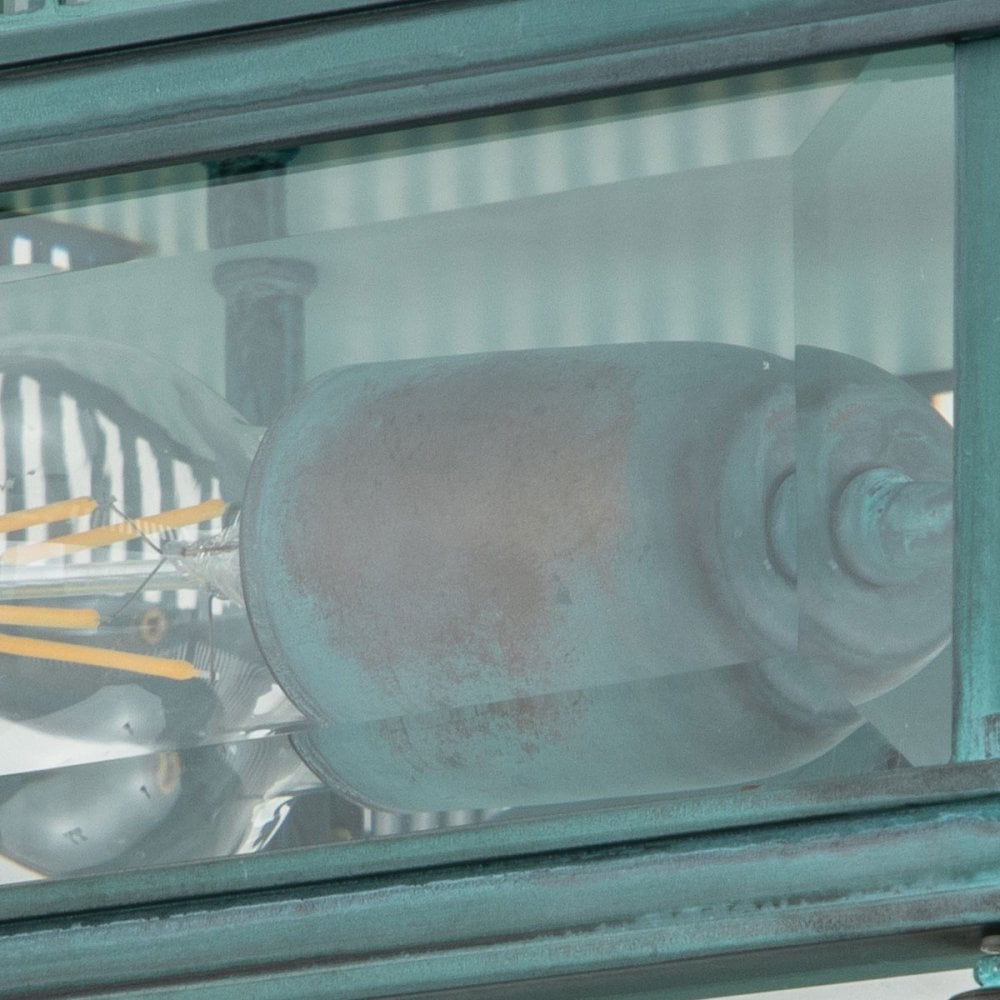 Elstead Holborn 2 Light Flush - Verdigris