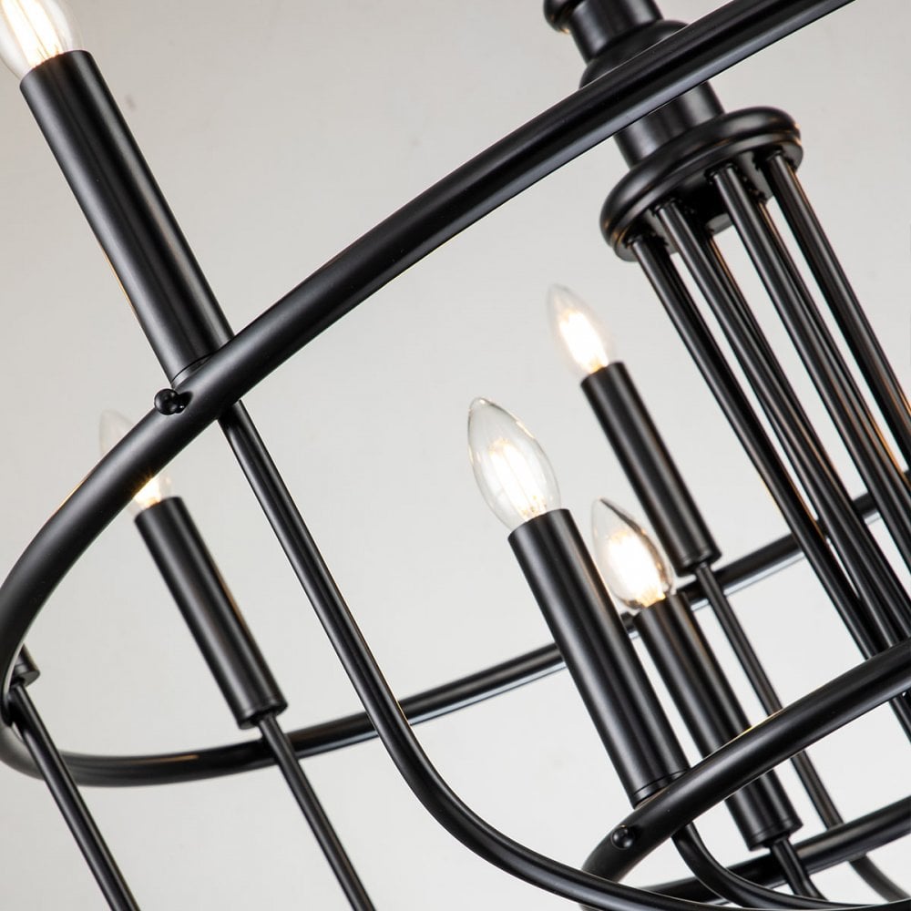 Kichler Capitol Hill 12 Light Chandelier - Black