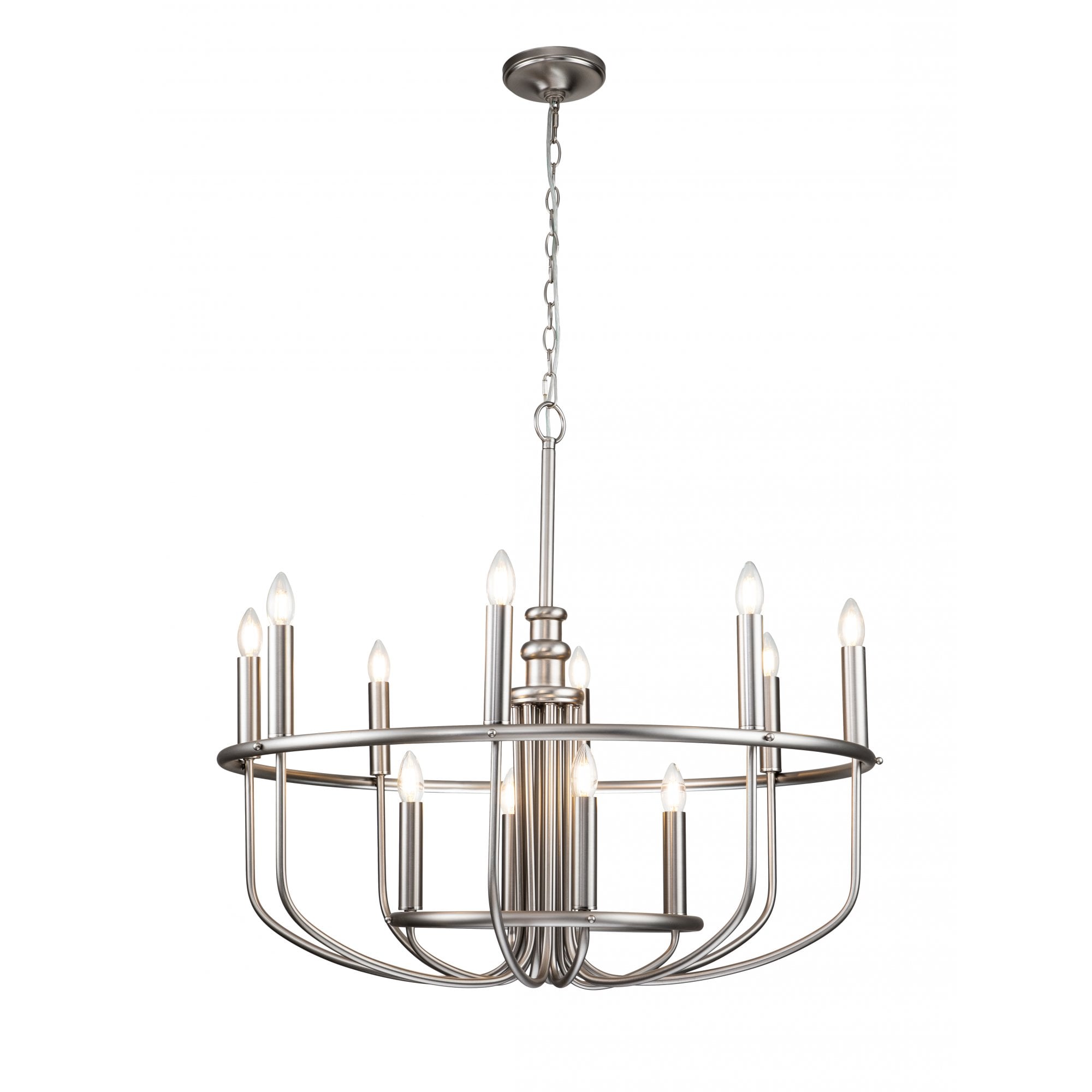 Kichler Capitol Hill 12 Light Chandelier - Brushed Nickel