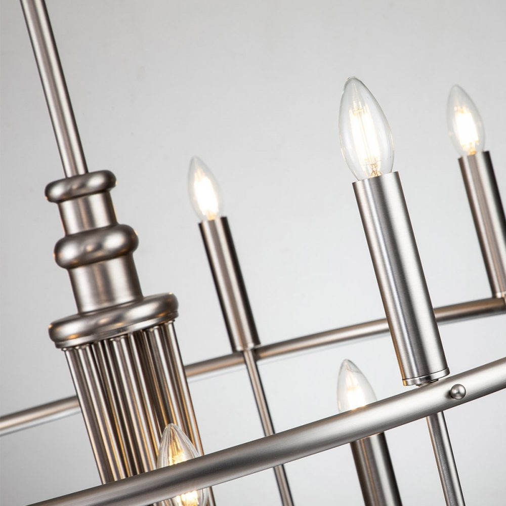 Kichler Capitol Hill 12 Light Chandelier - Brushed Nickel