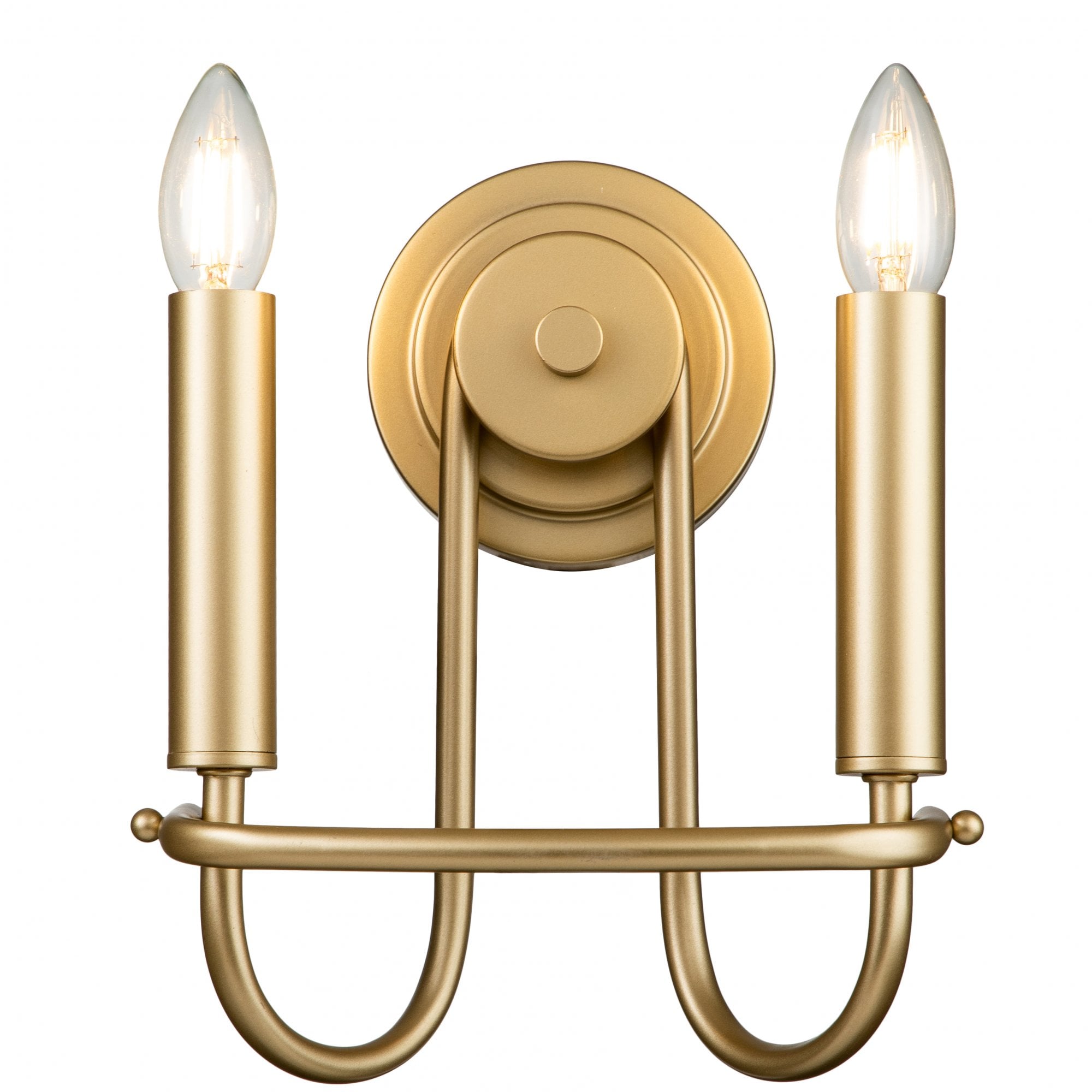 Kichler Capitol Hill 2 Light Wall Light - Painted Natural Brass