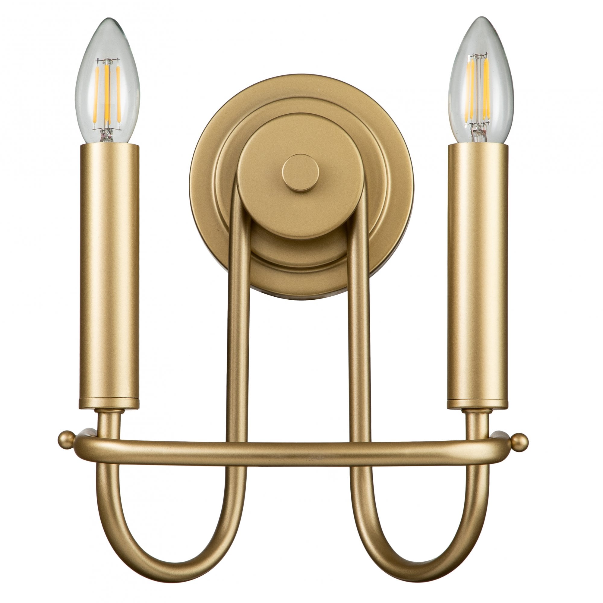 Kichler Capitol Hill 2 Light Wall Light - Painted Natural Brass