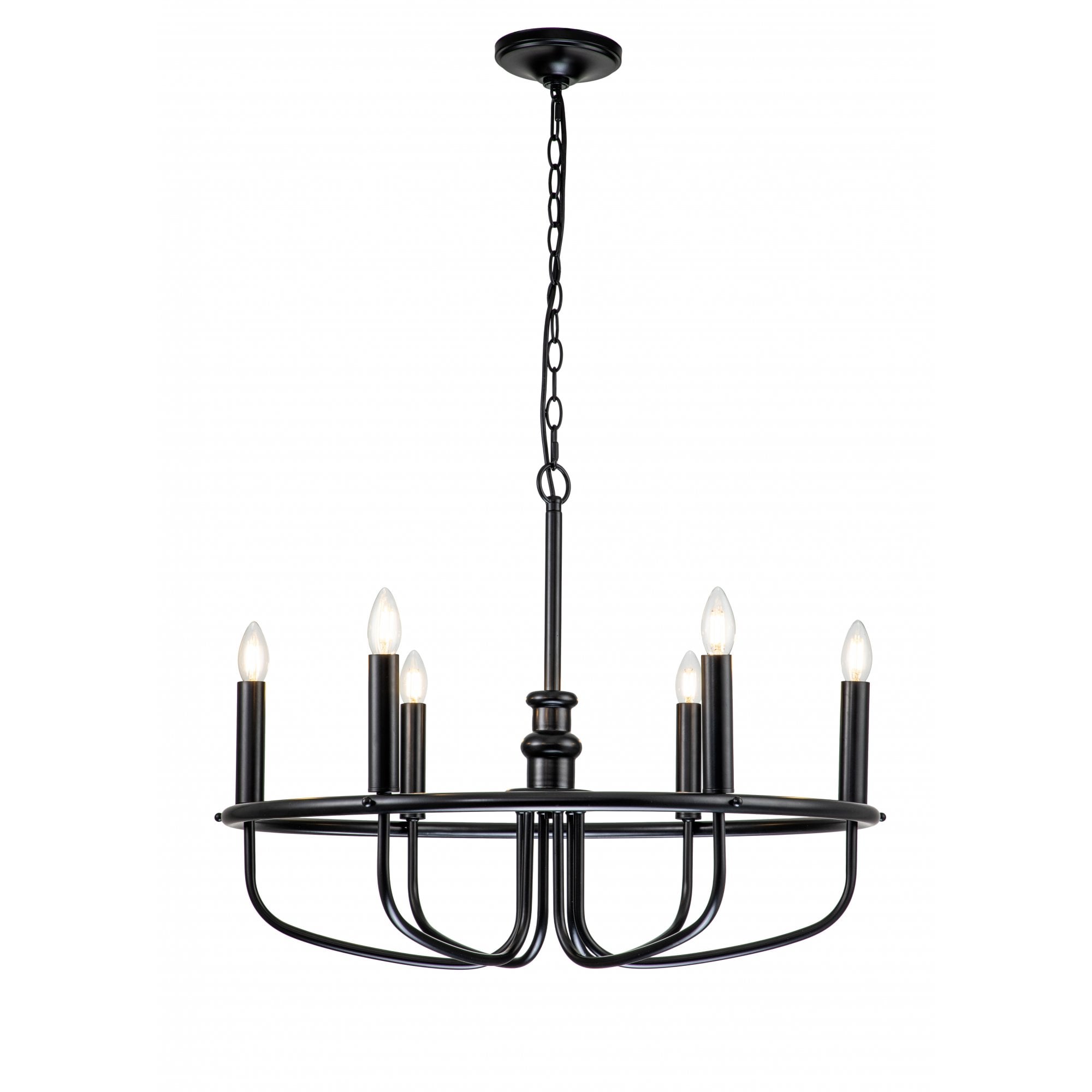 Kichler Capitol Hill 6 Light Chandelier - Black