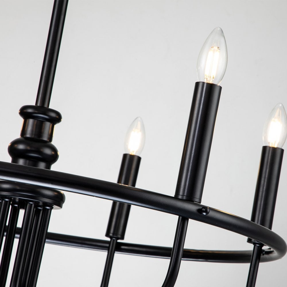 Kichler Capitol Hill 6 Light Chandelier - Black