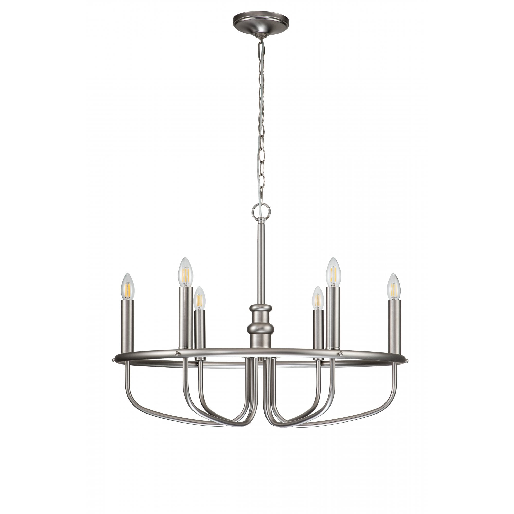 Kichler Capitol Hill 6 Light Chandelier - Brushed Nickel