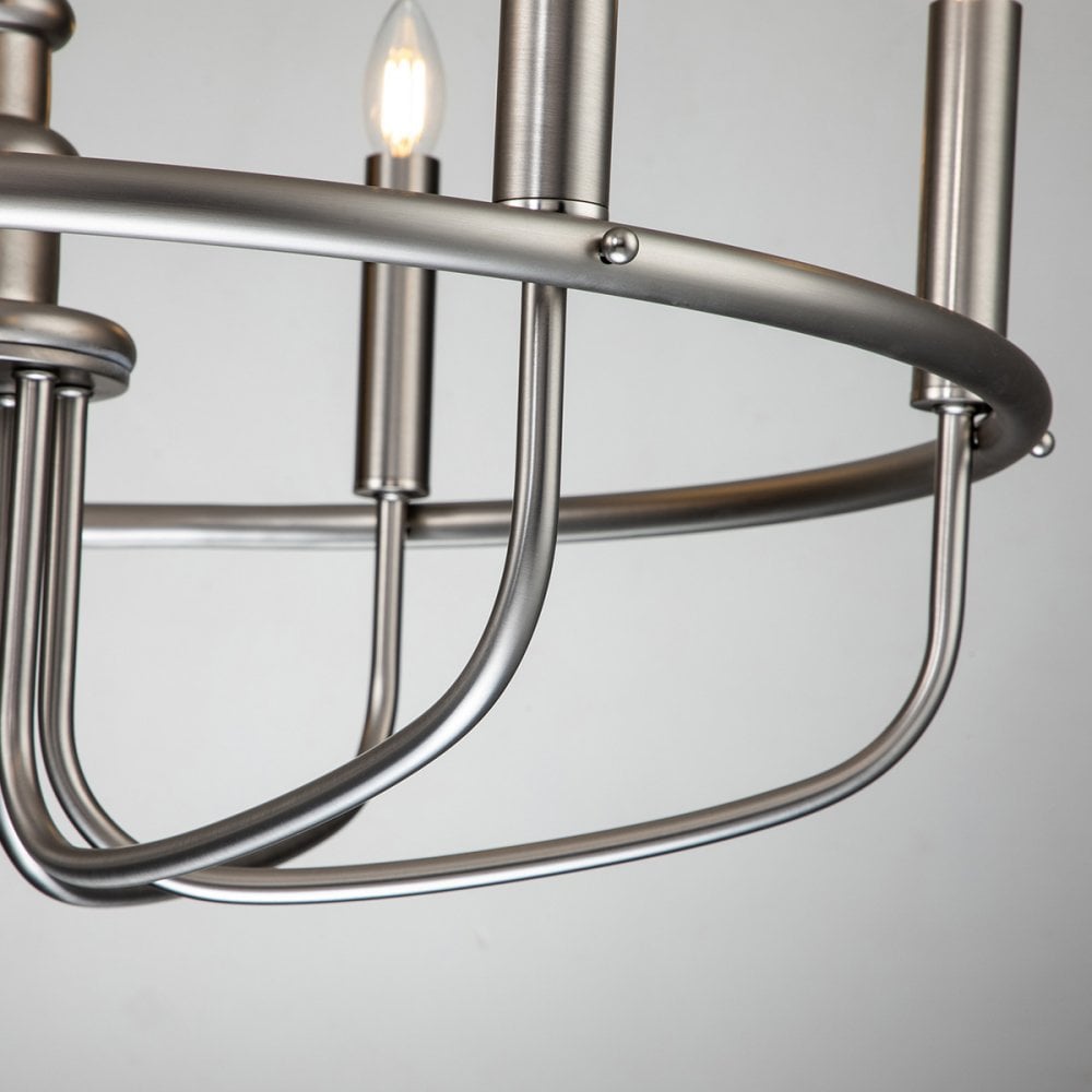 Kichler Capitol Hill 6 Light Chandelier - Brushed Nickel